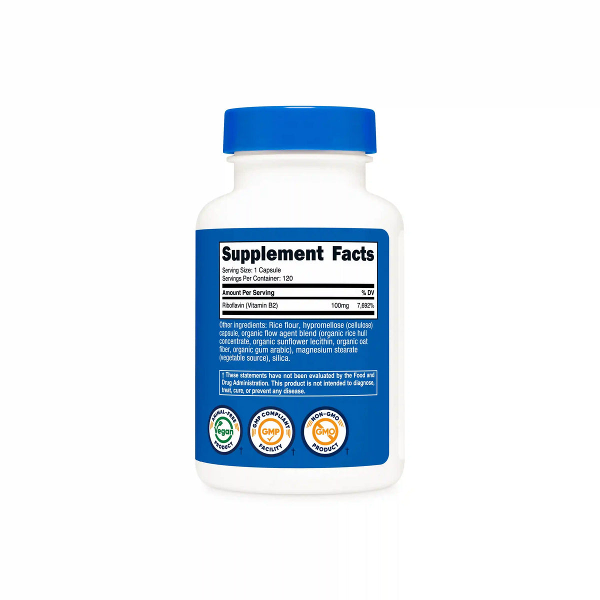 Nutricost Vitamin B2 Riboflavin Capsules