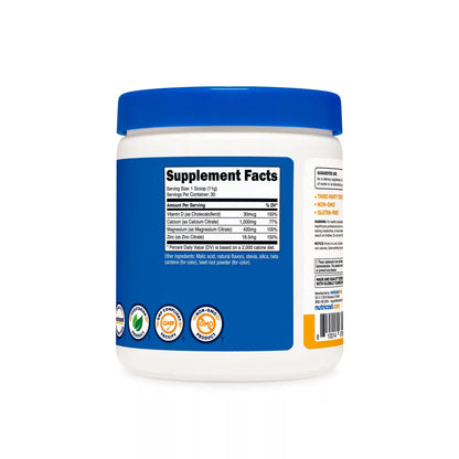 Nutricost Calcium + Magnesium + Zinc Citrates with Vitamin D3 Powder