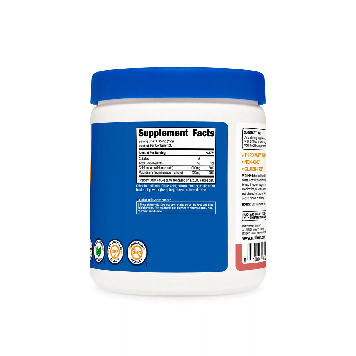 Nutricost Calcium Citrate + Magnesium Citrate Powder