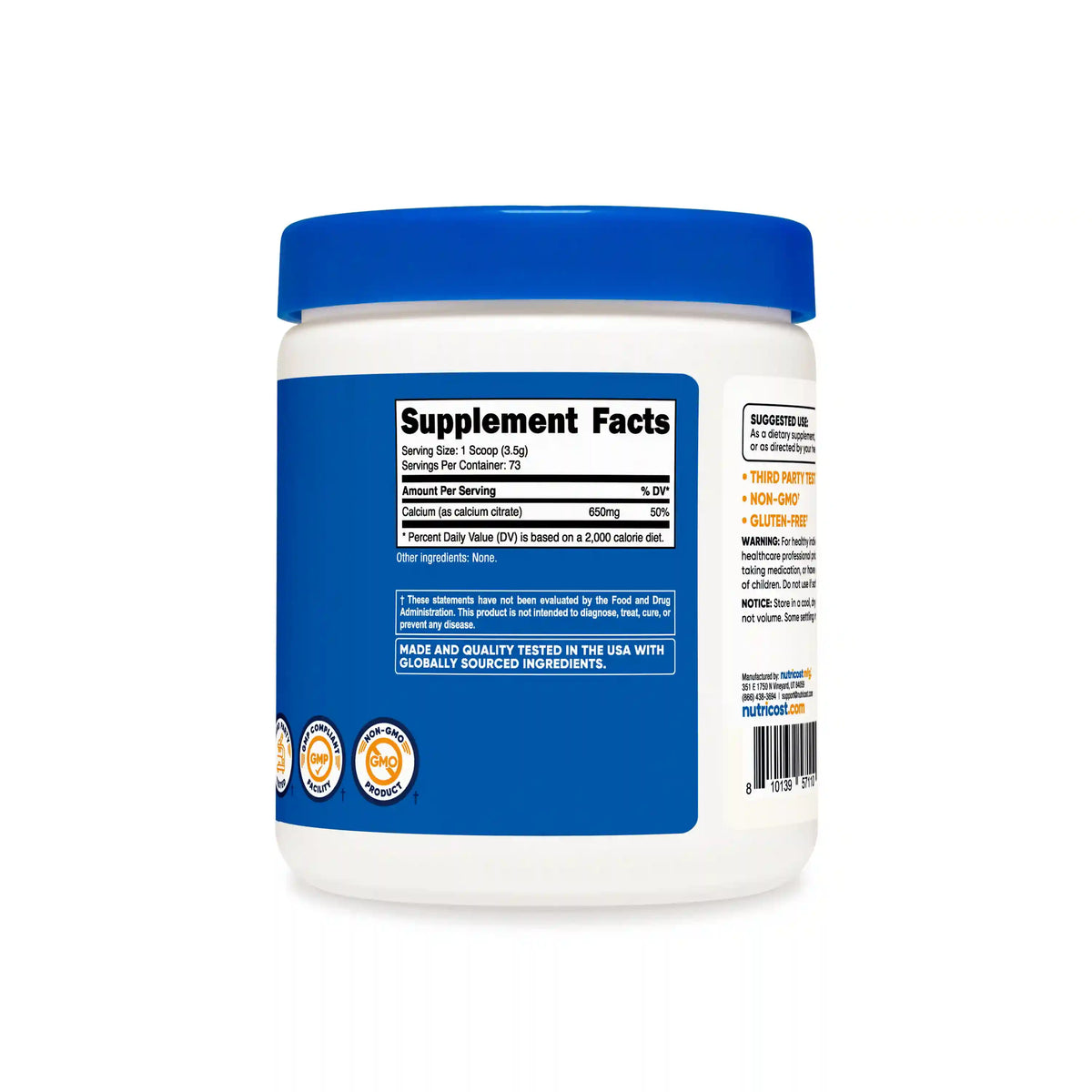 Nutricost Calcium Citrate Powder