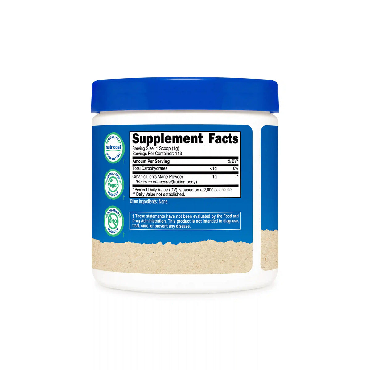 Nutricost Organic Lion's Mane Mushroom Powder