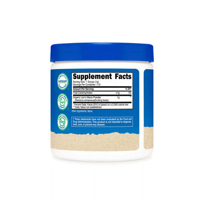 Nutricost Organic Lion's Mane Mushroom Powder