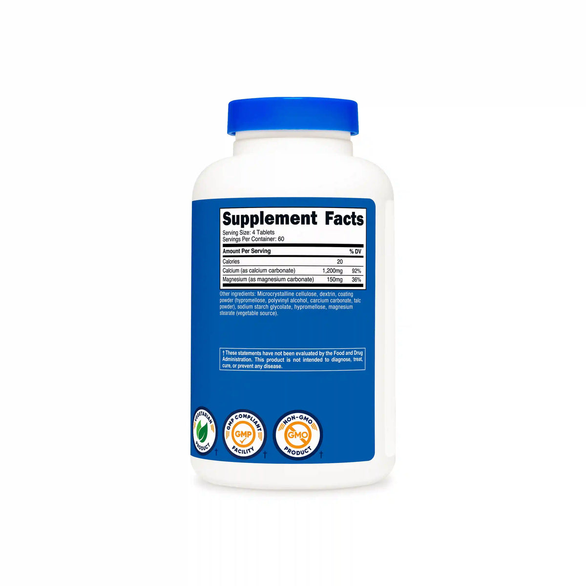 Nutricost Calcium & Magnesium Carbonate Tablets