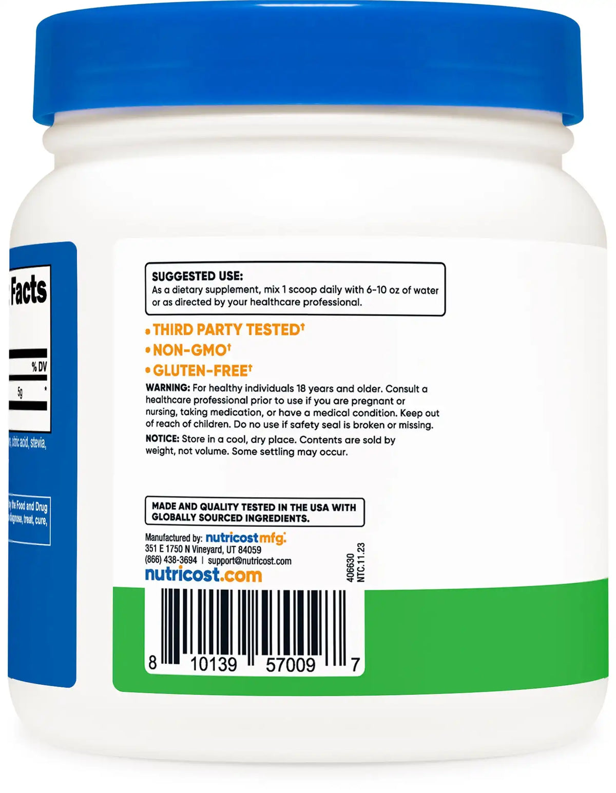 Nutricost L-Glutamine Powder